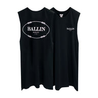 BALLIN BOSSLIFE BOYS MUSCLE TEE SMALL PRINTS