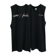 ZERO FUCKS BOYS MUSCLE TEE SMALL PRINTS