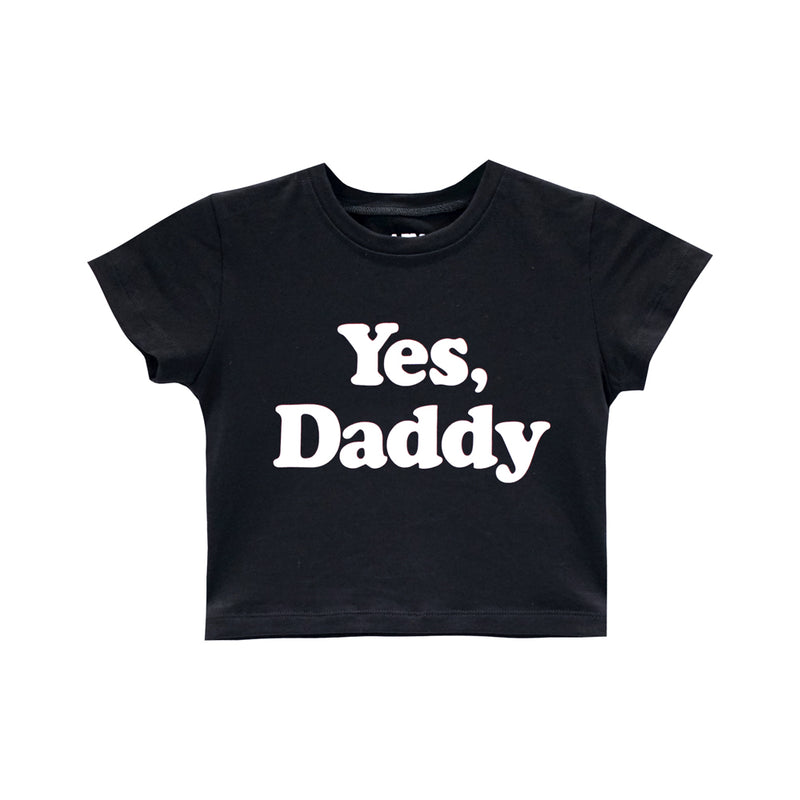 YES DADDY CROP TEE FITTED