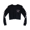 COCAINE & BITCHES GIRLS LONG SLEEVE CROP