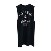 COCAINE & TATTOOS BOYS MUSCLE TEE SMALL PRINTS
