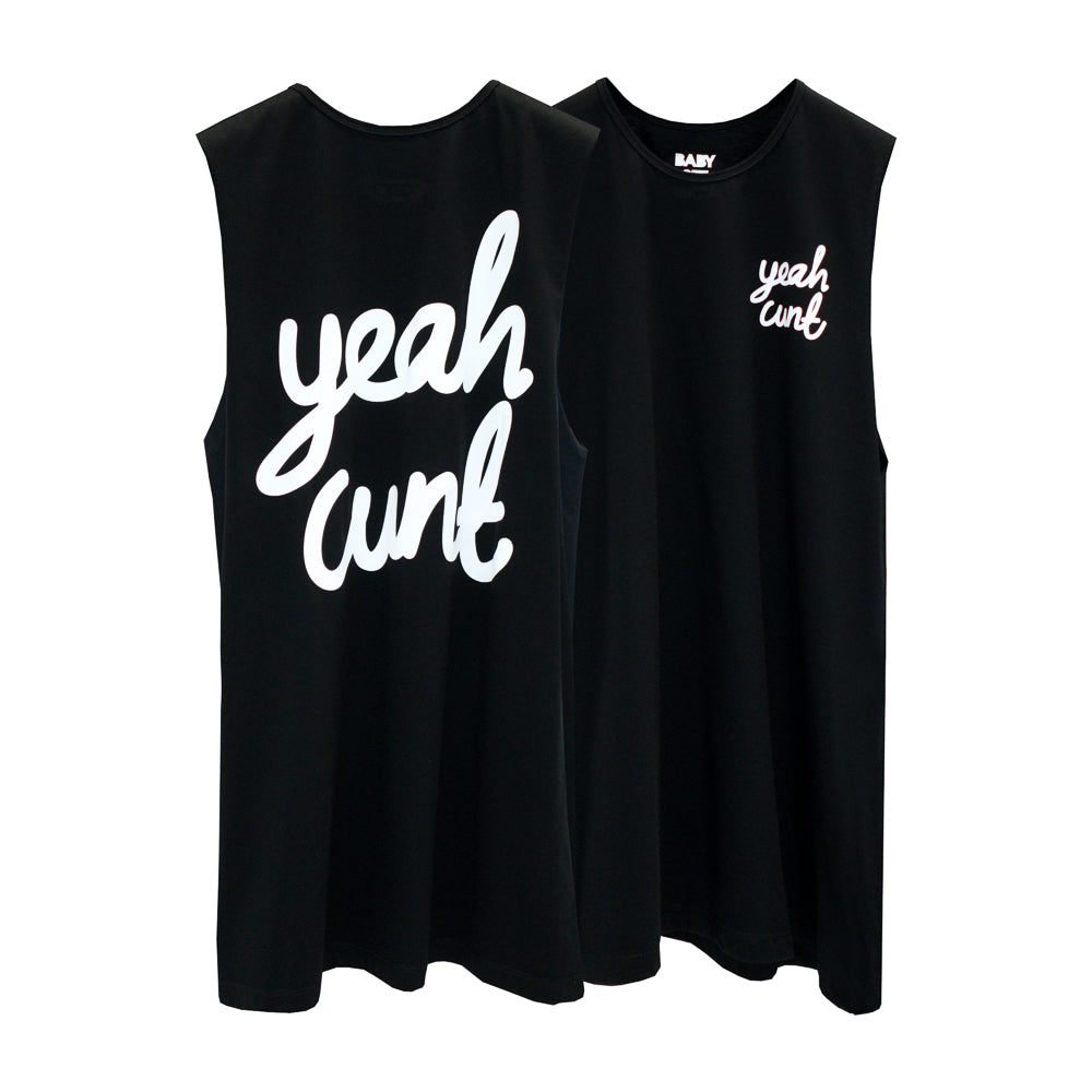 YEAH CUNT BOYS MUSCLE TEE SMALL PRINTS