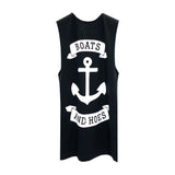 BOATS & HOES BOYS MUSCLE TEE SMALL PRINTS