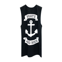 BOATS & HOES BOYS MUSCLE TEE SMALL PRINTS