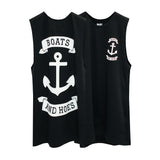 BOATS & HOES BOYS MUSCLE TEE SMALL PRINTS