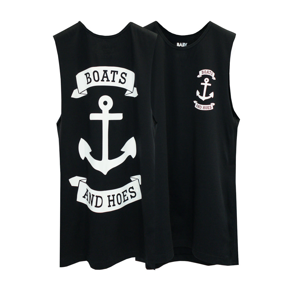 BOATS & HOES BOYS MUSCLE TEE SMALL PRINTS