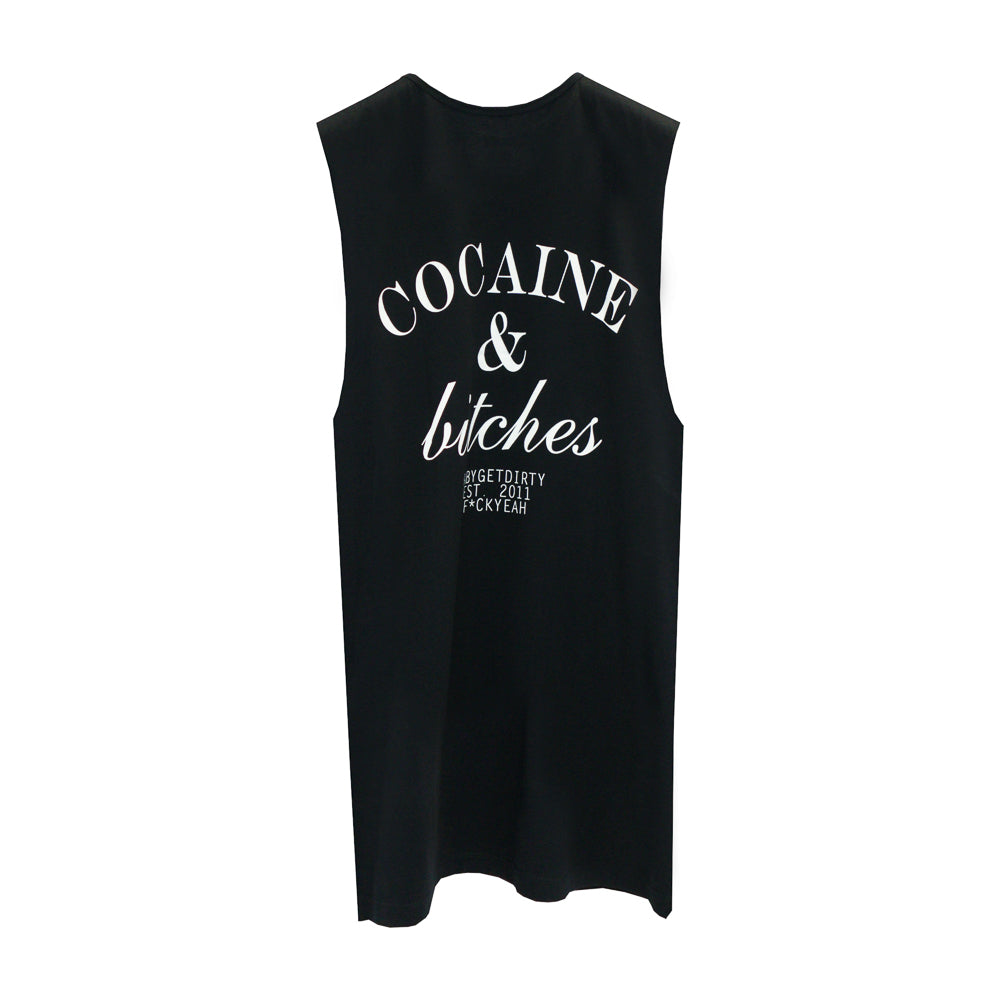 COCAINE & BITCHES BOYS MUSCLE TEE SMALL PRINTS