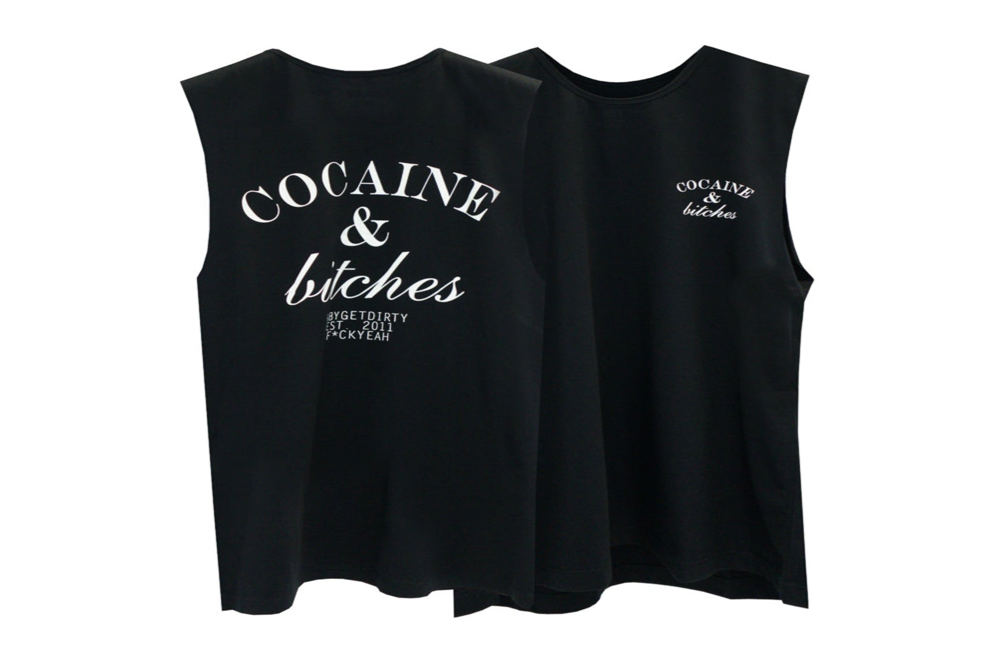 COCAINE & BITCHES BOYS MUSCLE TEE SMALL PRINTS