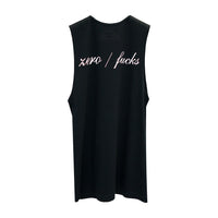 ZERO FUCKS BOYS MUSCLE TEE SMALL PRINTS