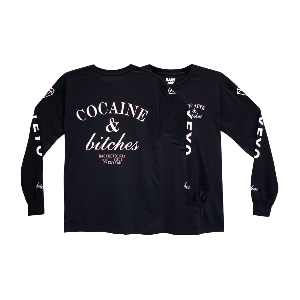 COCAINE & BITCHES LONG SLEEVE