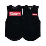 SIKCUNT GIRLS MUSCLE TEE SMALL PRINTS