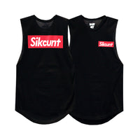 SIKCUNT GIRLS MUSCLE TEE SMALL PRINTS