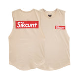 SIKCUNT GIRLS MUSCLE TEE SMALL PRINTS
