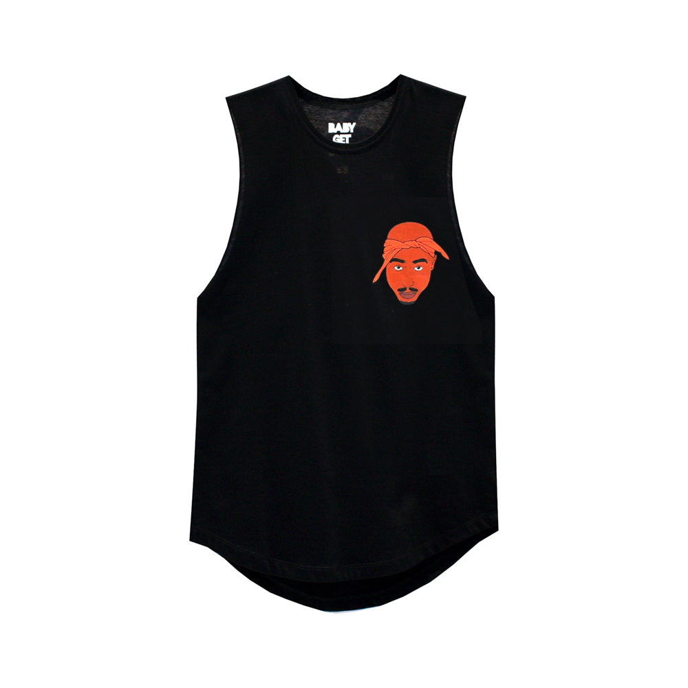 PAC GIRLS MUSCLE TEE SMALL PRINTS