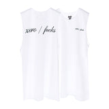 ZERO FUCKS BOYS MUSCLE TEE SMALL PRINTS