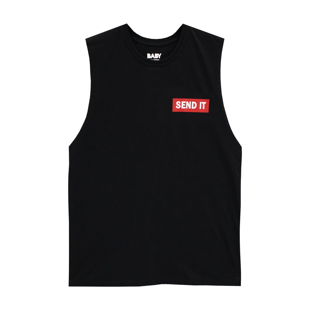 SEND IT BOYS MUSCLE TEE SMALL PRINTS