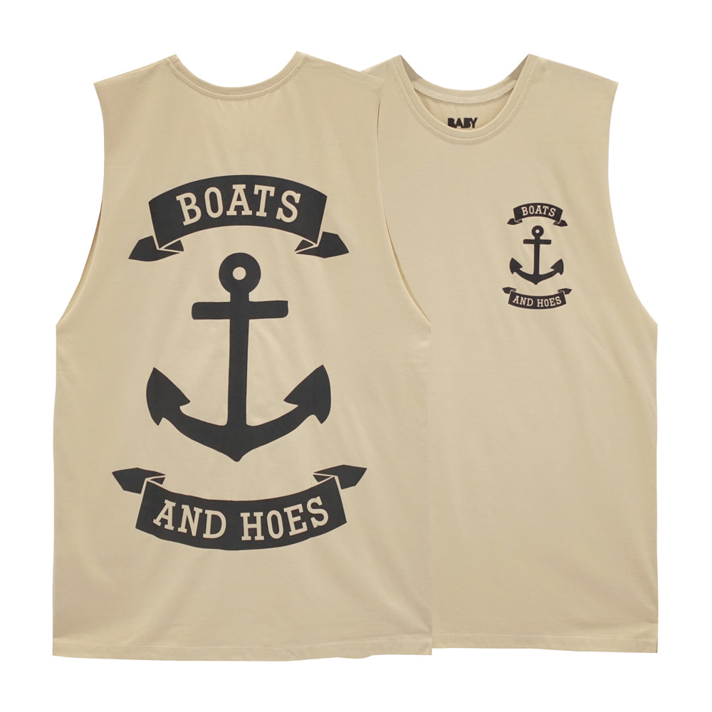 BOATS & HOES BOYS MUSCLE TEE SMALL PRINTS