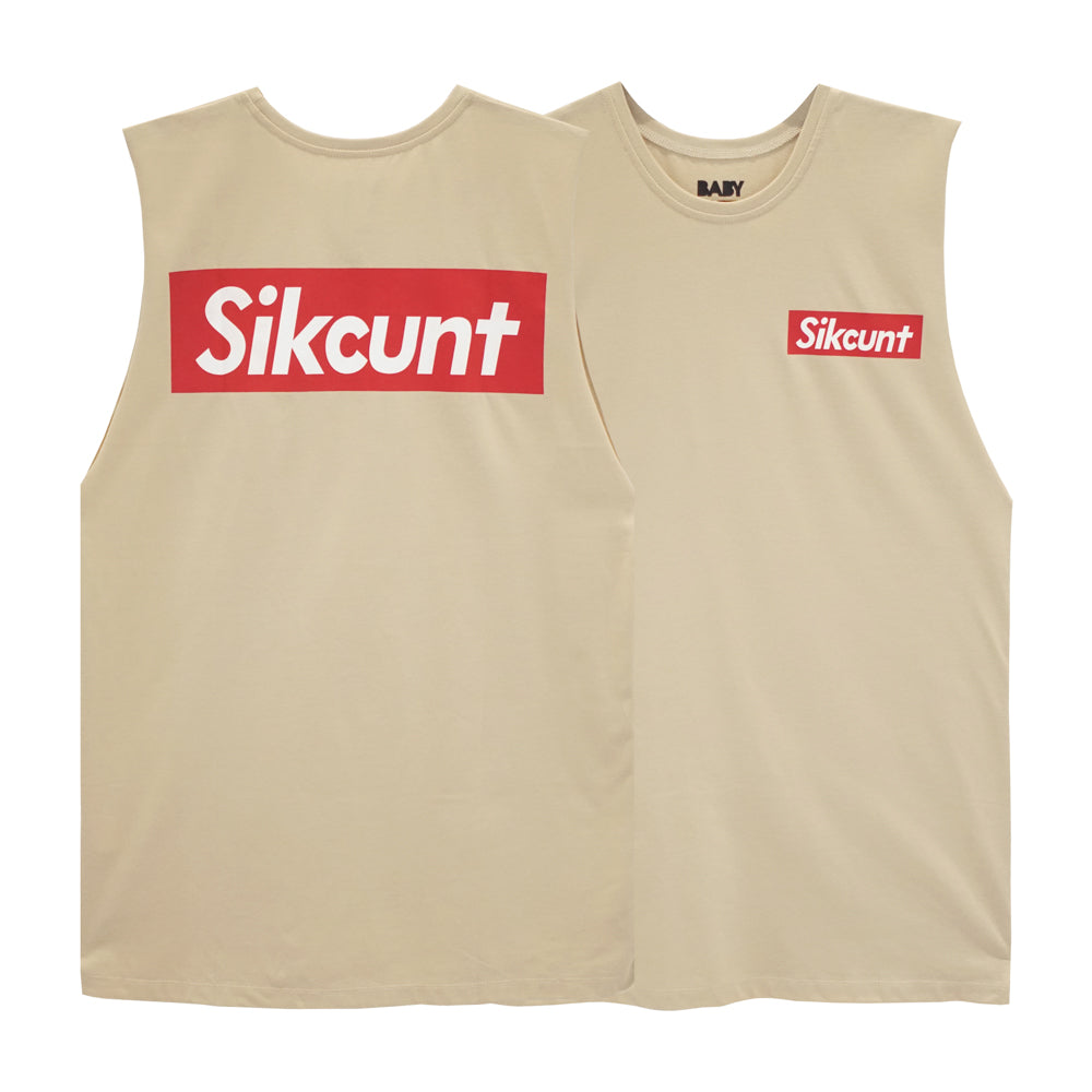 SIKCUNT BOYS MUSCLE TEE SMALL PRINTS