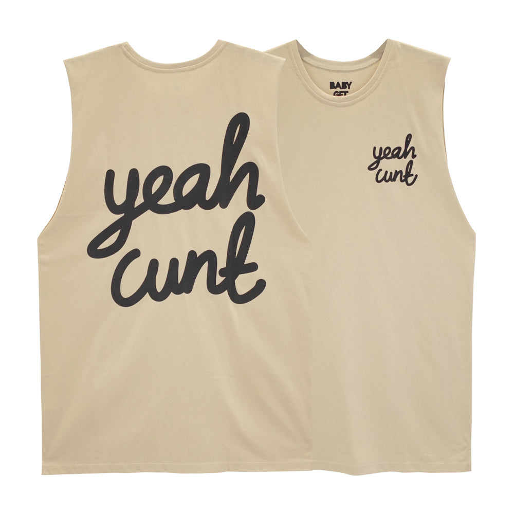 YEAH CUNT BOYS MUSCLE TEE SMALL PRINTS