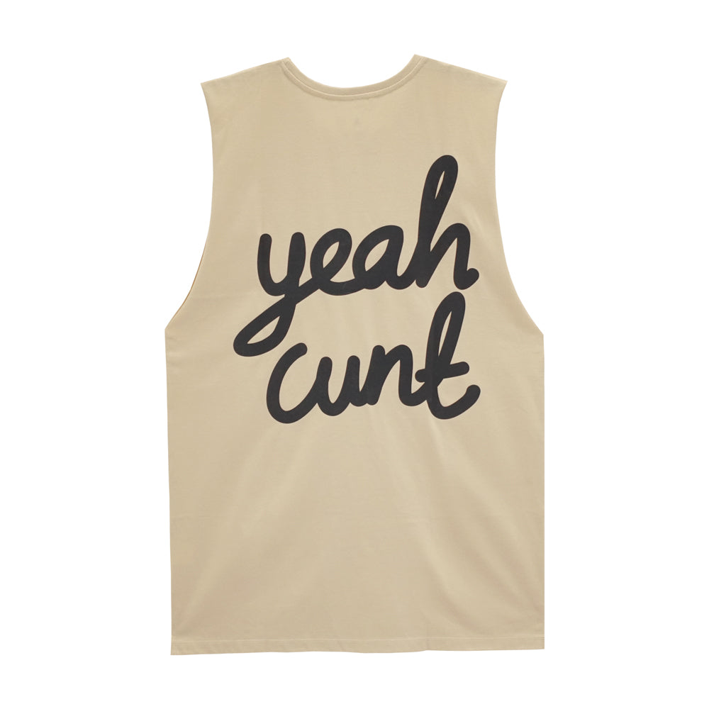 YEAH CUNT BOYS MUSCLE TEE SMALL PRINTS