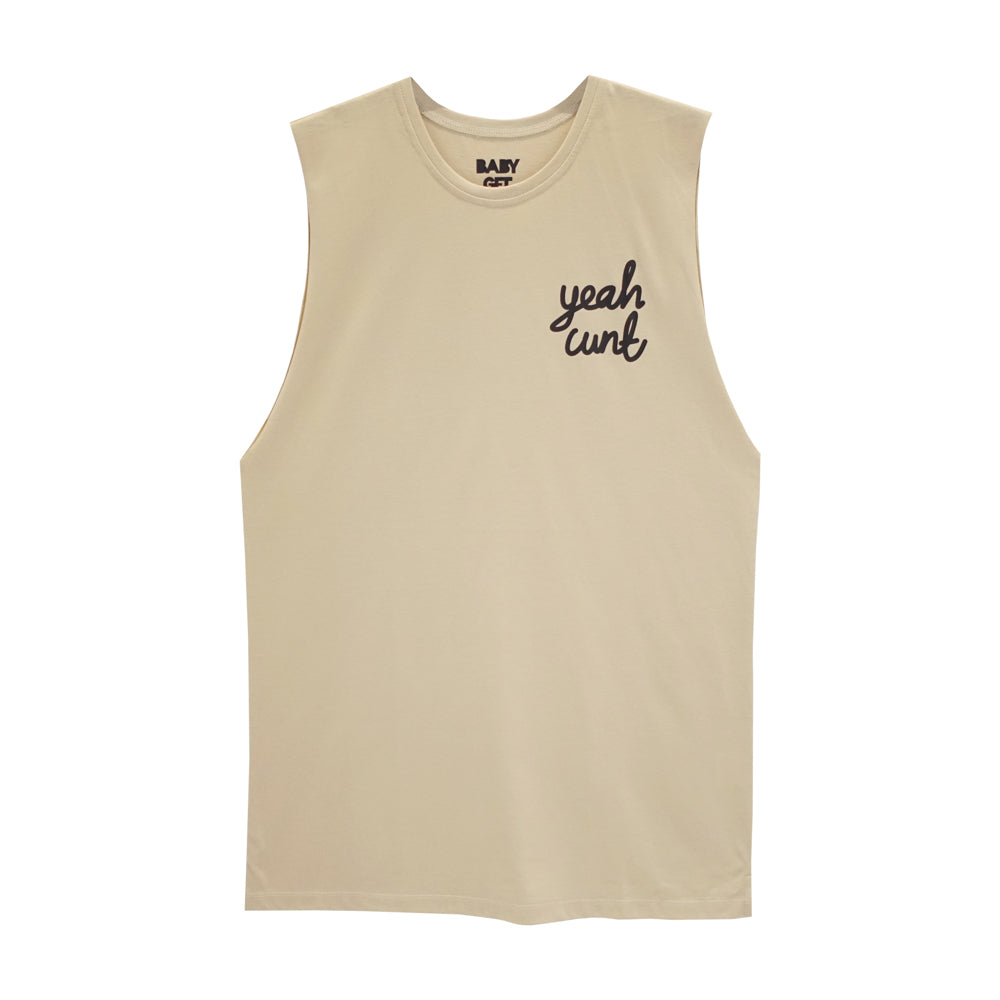 YEAH CUNT BOYS MUSCLE TEE SMALL PRINTS