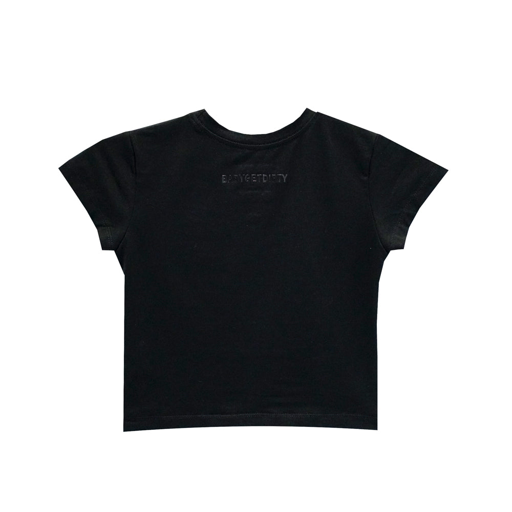 COCAINE & BITCHES CROP TEE FITTED