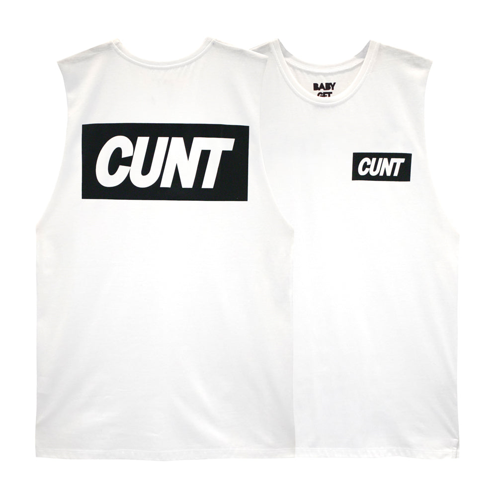 CUNT BOYS MUSCLE TEE SMALL PRINTS