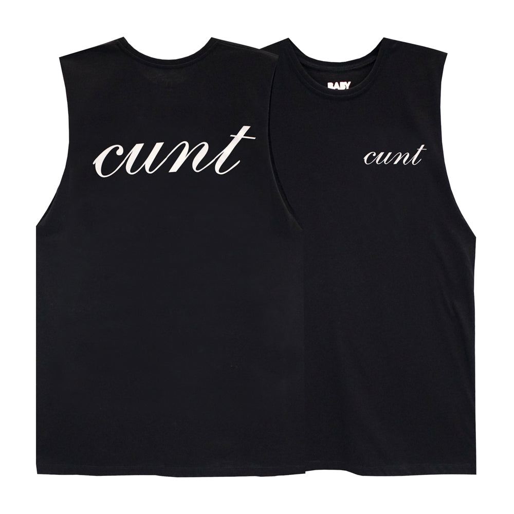 CUNT V2 BOYS MUSCLE TEE SMALL PRINTS