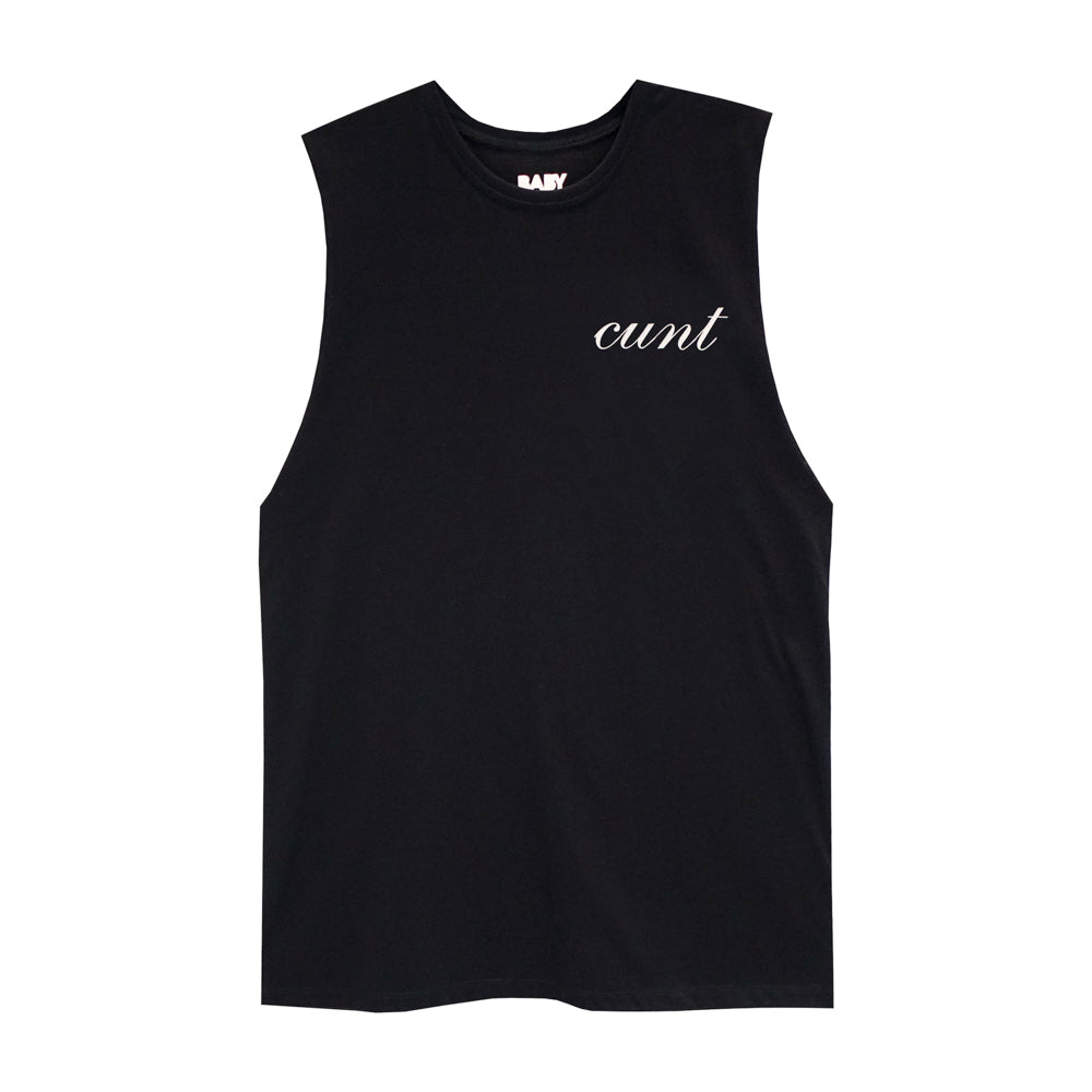 CUNT V2 BOYS MUSCLE TEE SMALL PRINTS