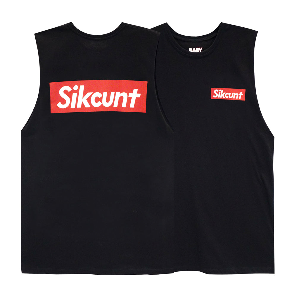 SIKCUNT BOYS MUSCLE TEE SMALL PRINTS