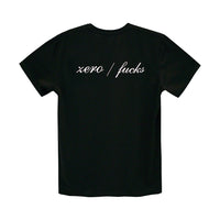 ZERO FUCKS SMALL PRINT TEE