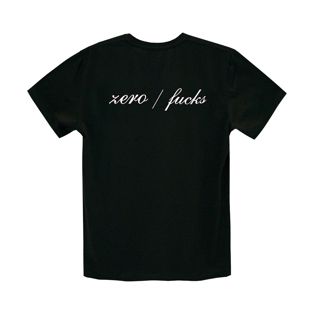 ZERO FUCKS SMALL PRINT TEE