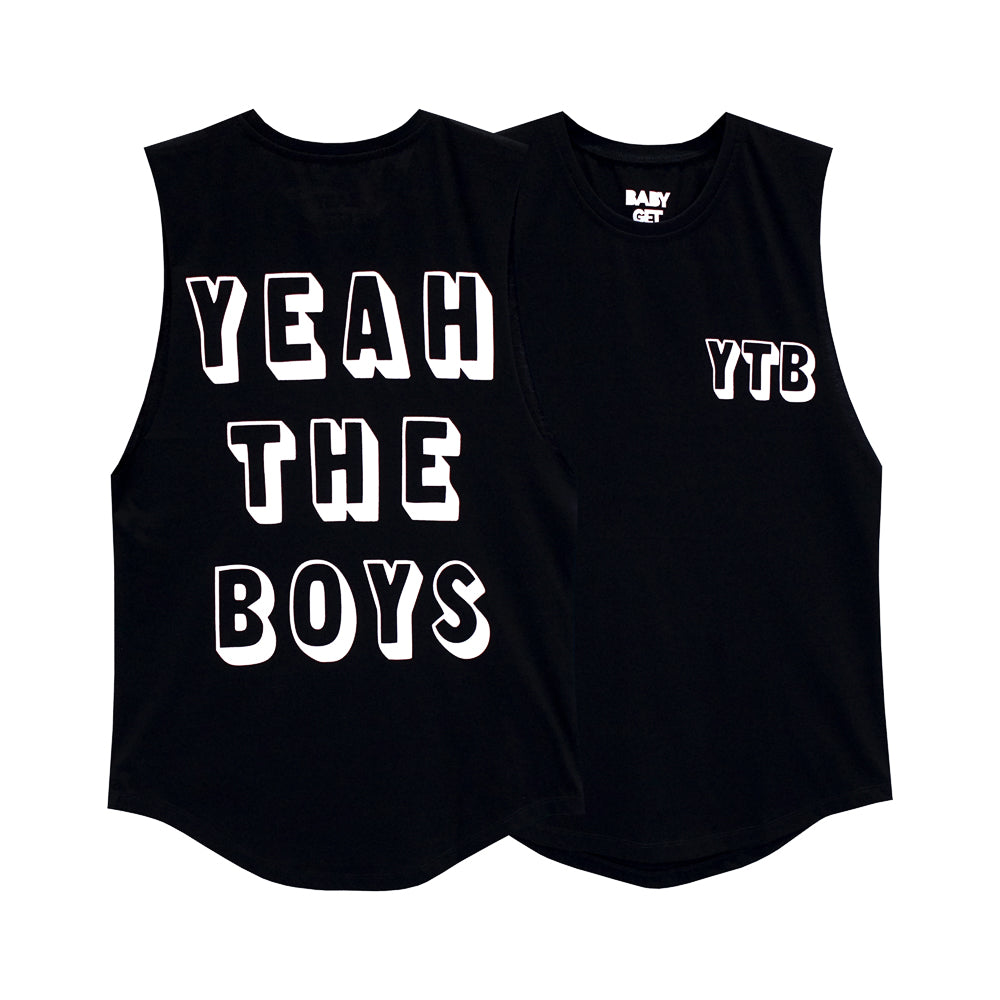 YEAH THE BOYS GIRLS MUSCLE TEE SMALL PRINTS