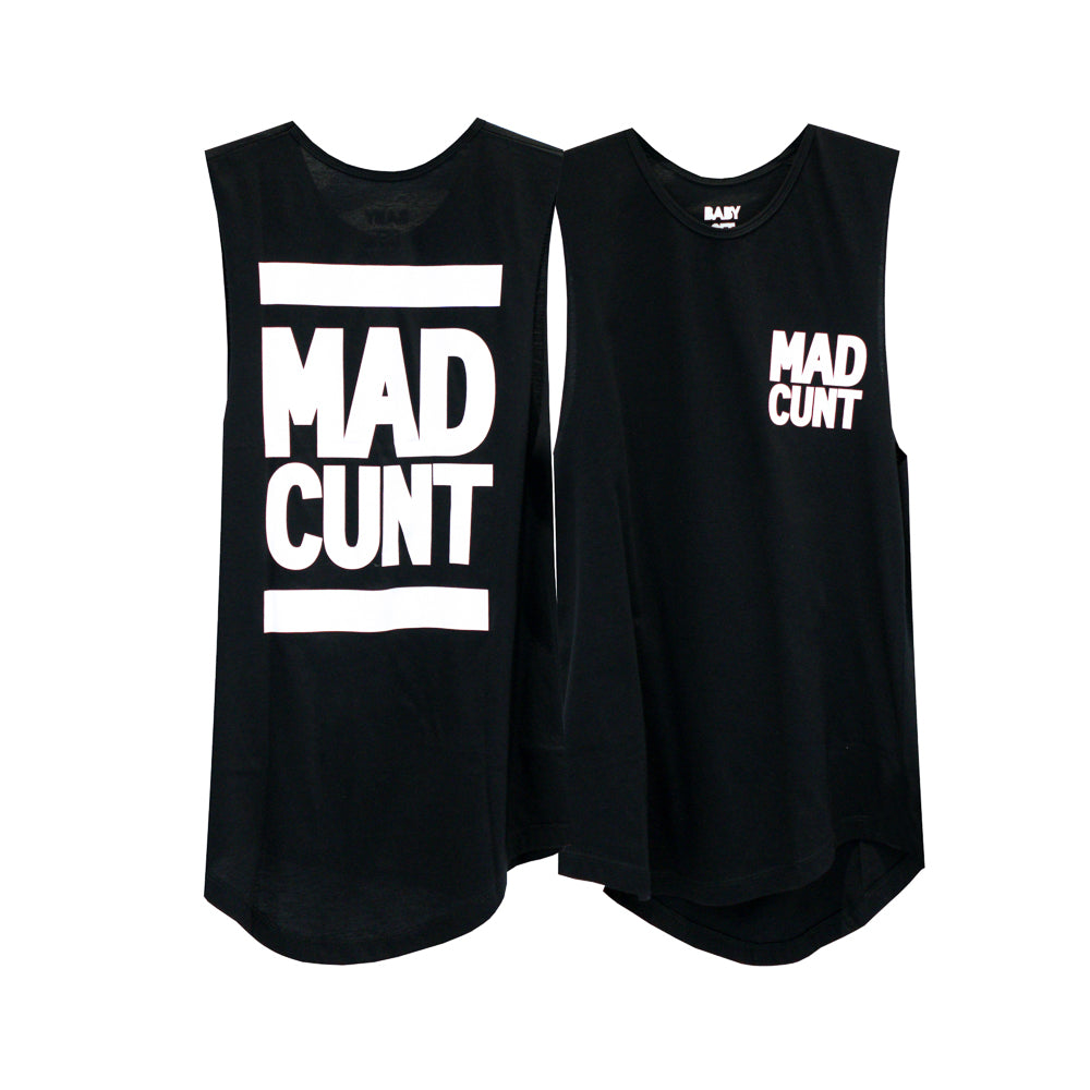 MAD CUNT GIRLS MUSCLE TEE SMALL PRINTS