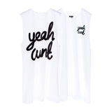 YEAH CUNT BOYS MUSCLE TEE SMALL PRINTS