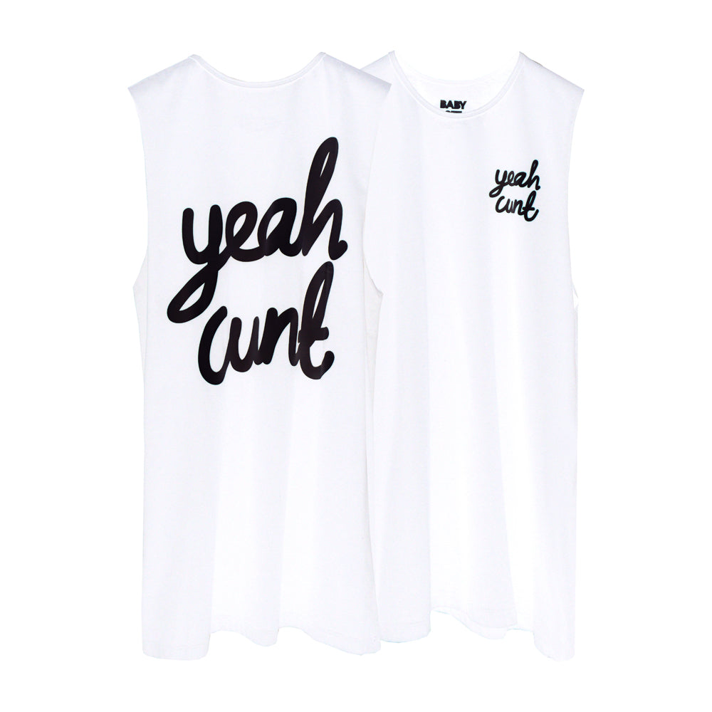YEAH CUNT BOYS MUSCLE TEE SMALL PRINTS
