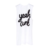 YEAH CUNT BOYS MUSCLE TEE SMALL PRINTS