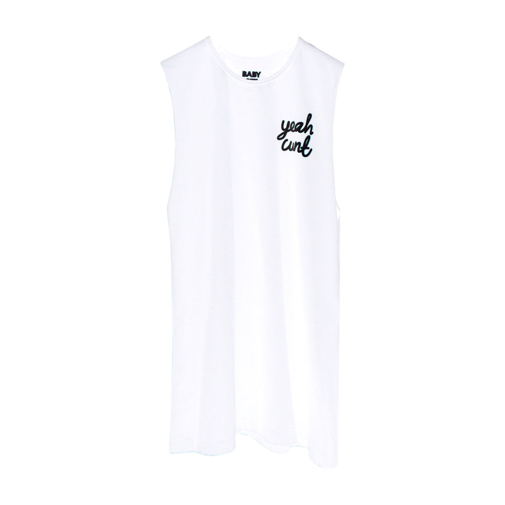 YEAH CUNT BOYS MUSCLE TEE SMALL PRINTS